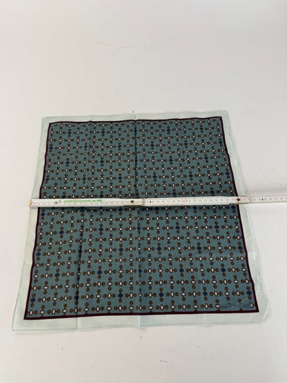 Vintage Gucci Horsebit Scarf Blue black
