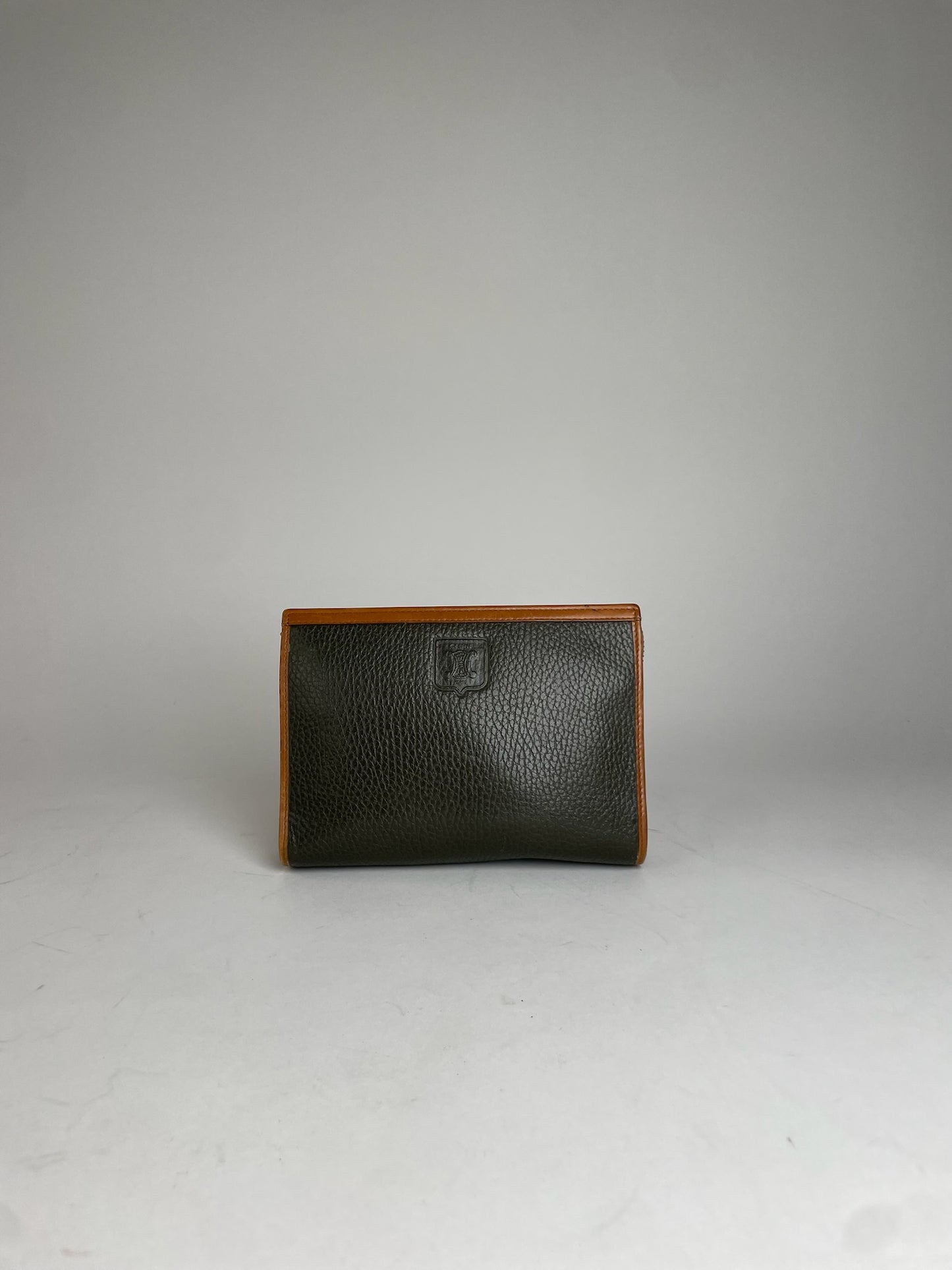 Vintage Celine Paris Clutch Black Brown