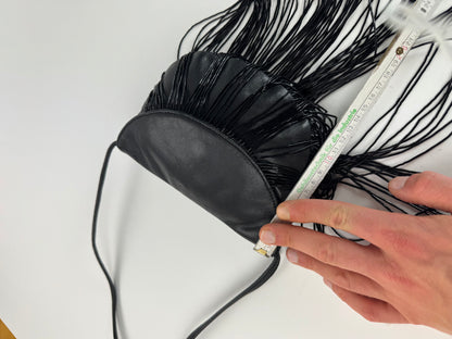 Vintage Armani Leather Bag Avantgarde Black