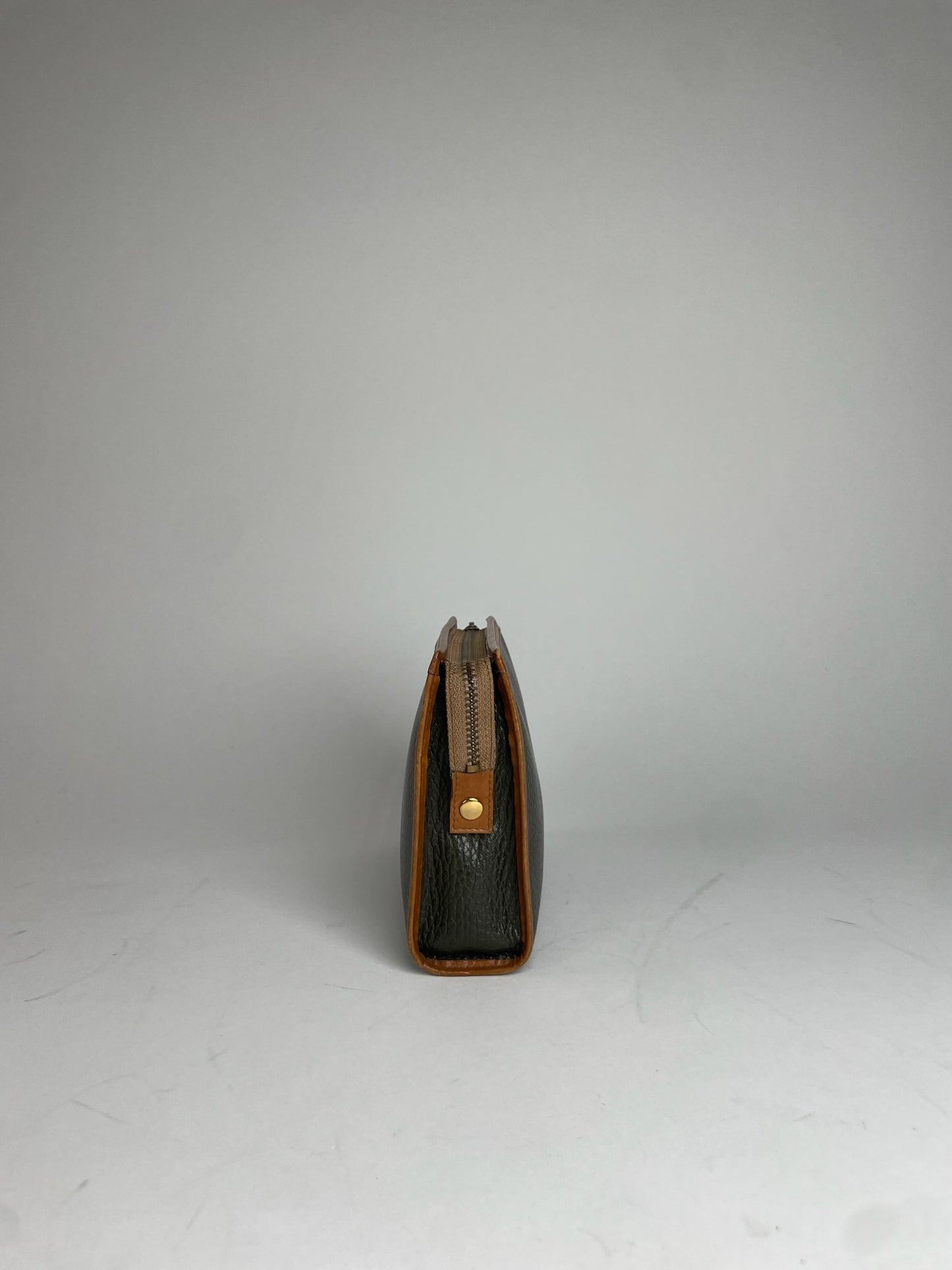 Vintage Celine Paris Clutch Black Brown
