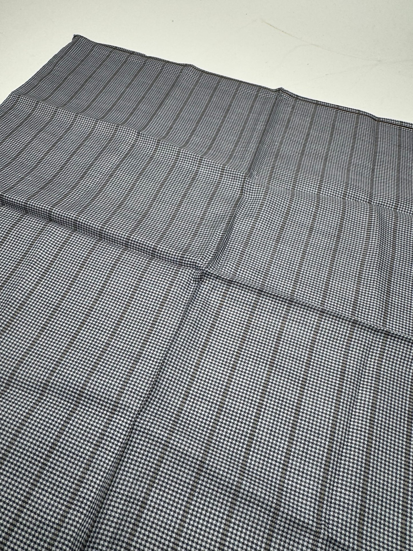 Vintage Celine Checked Scarf grey