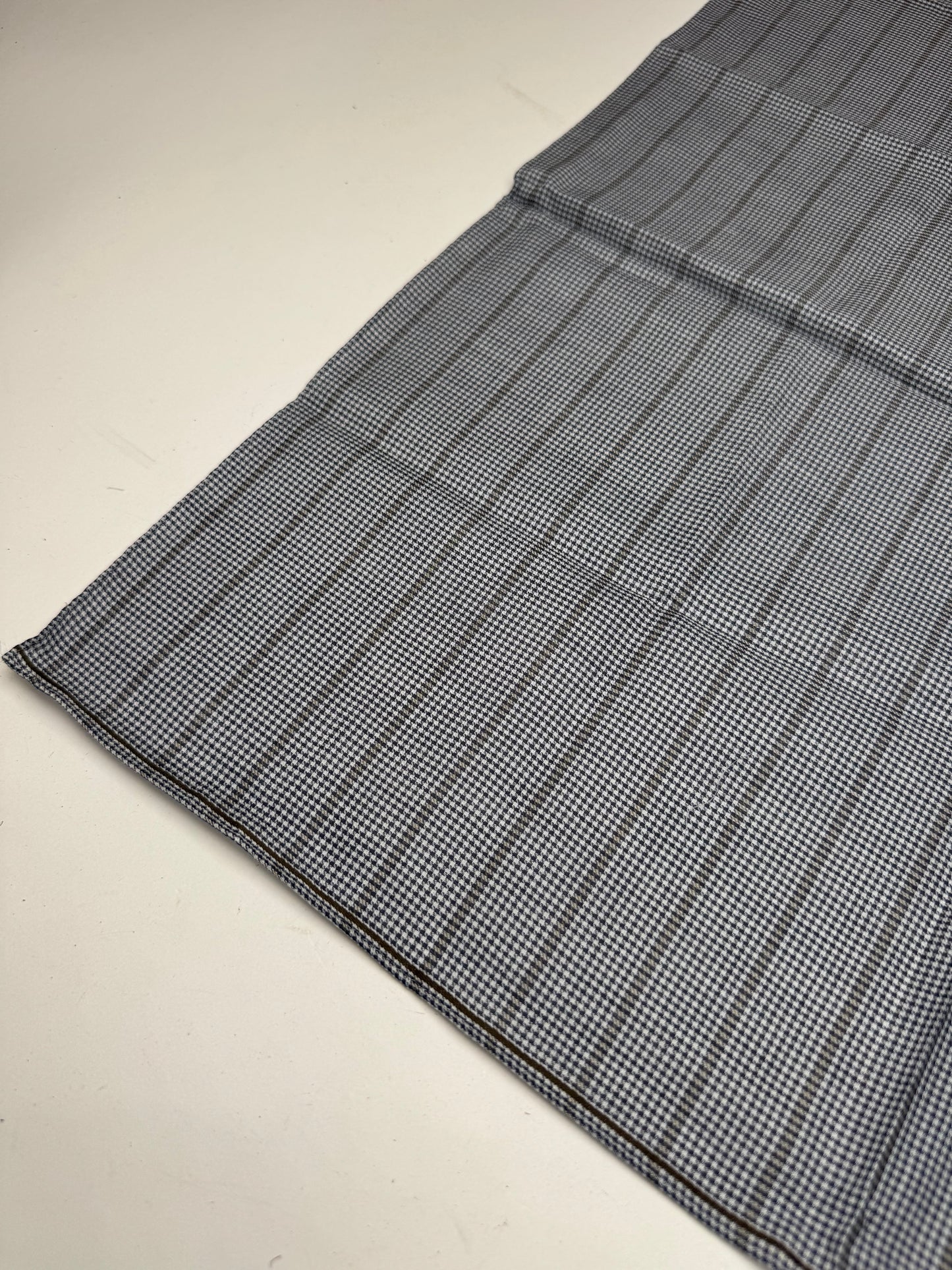 Vintage Celine Checked Scarf grey