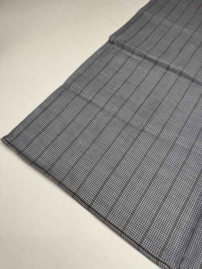 Vintage Celine Checked Scarf grey