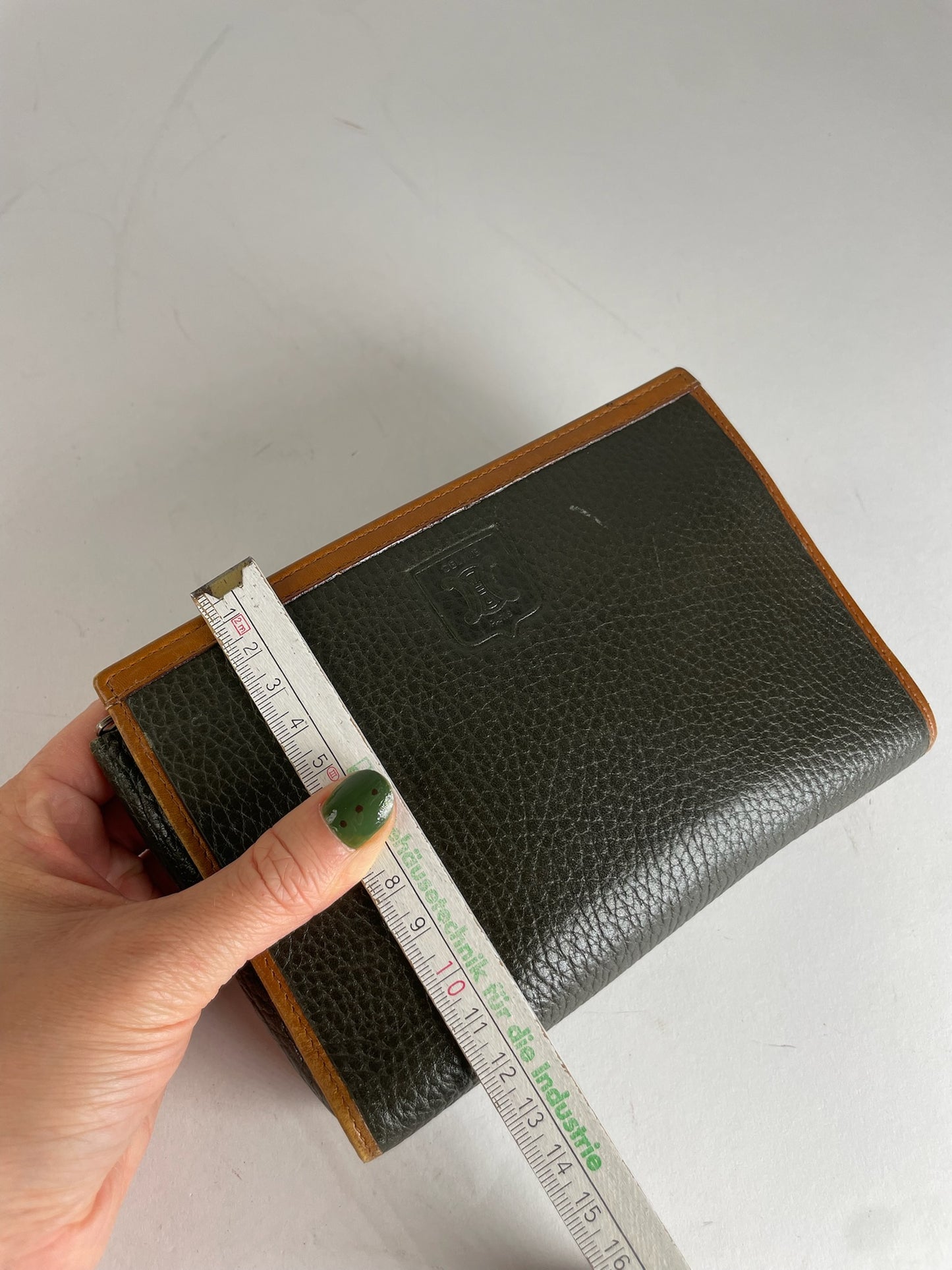 Vintage Celine Paris Clutch Black Brown