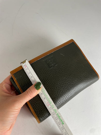 Vintage Celine Paris Clutch Black Brown