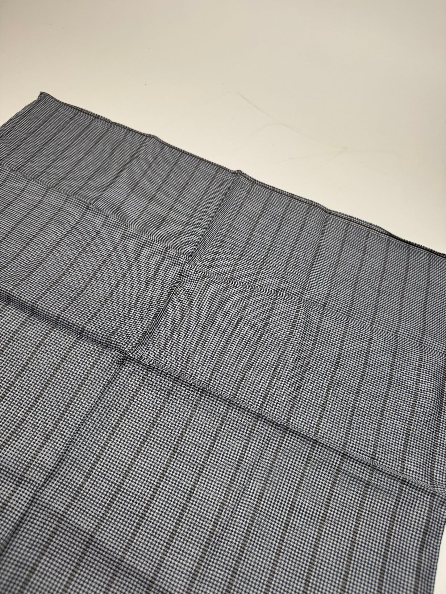 Vintage Celine Checked Scarf grey