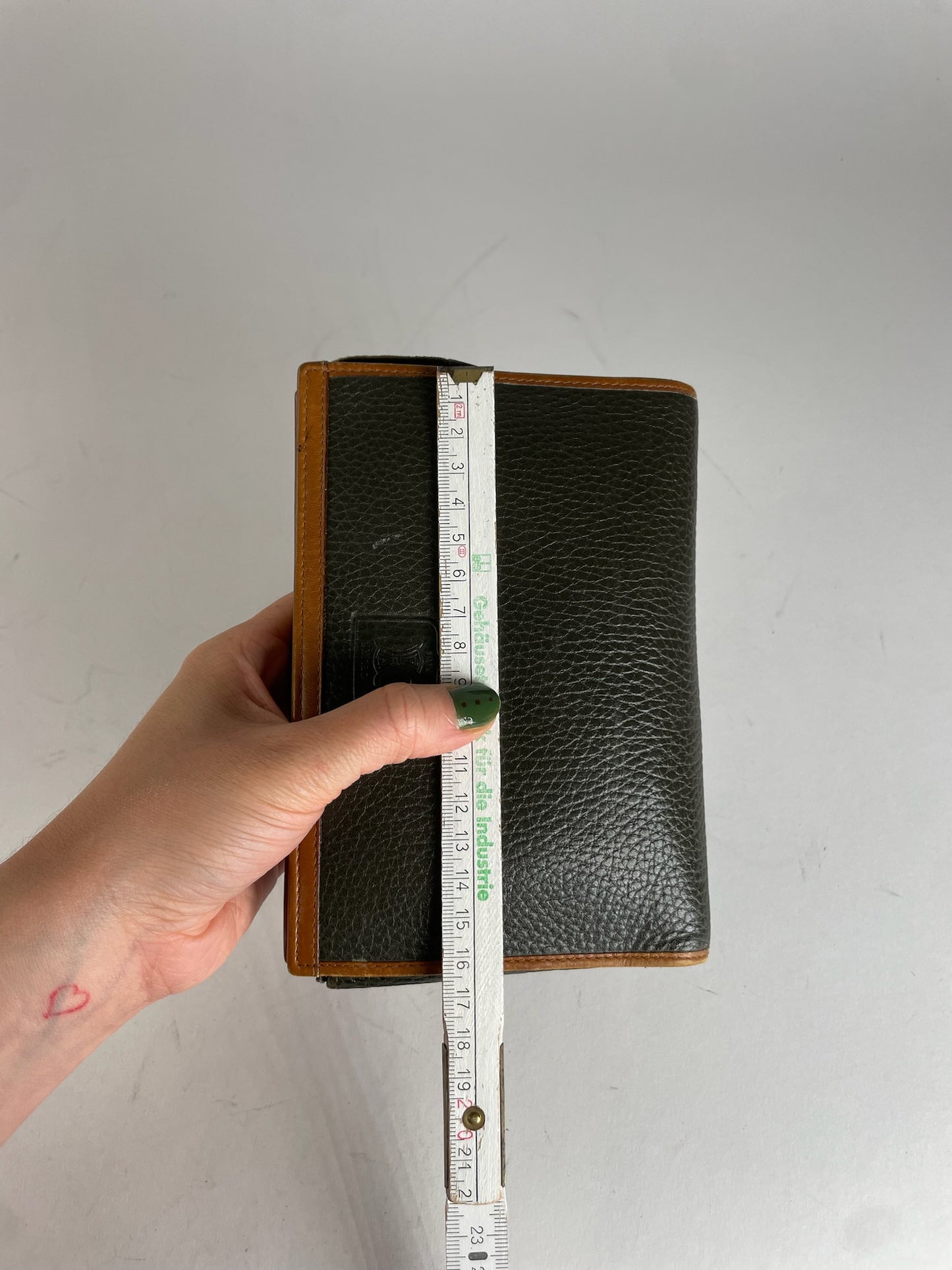 Vintage Celine Paris Clutch Black Brown