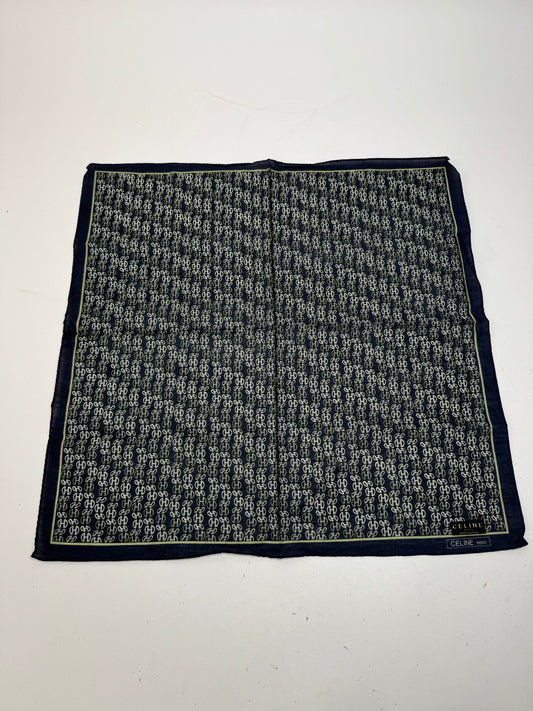 Vintage Celine Paris Chain monogram scarf