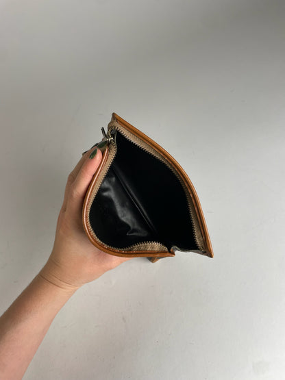 Vintage Celine Paris Clutch Black Brown