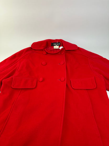Vintage Fendi Wool Blend Coat Red L