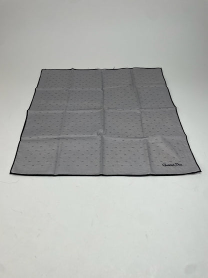 Vintage Celine Paris Monogram Scarf Grey Black