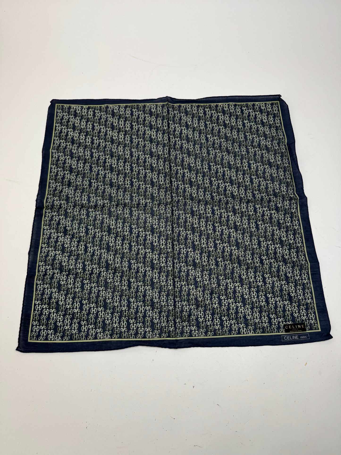 Vintage Celine Paris Chain monogram scarf