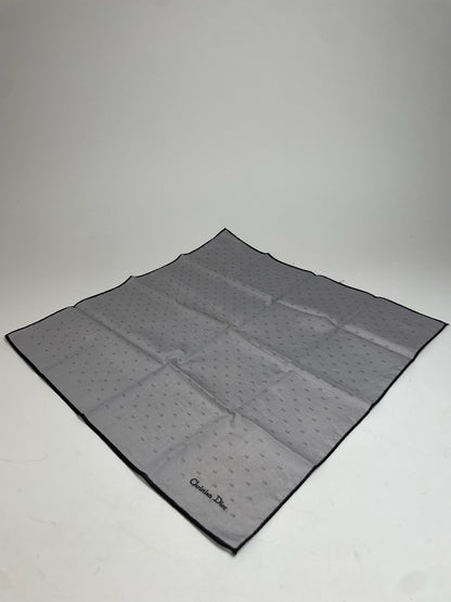 Vintage Celine Paris Monogram Scarf Grey Black