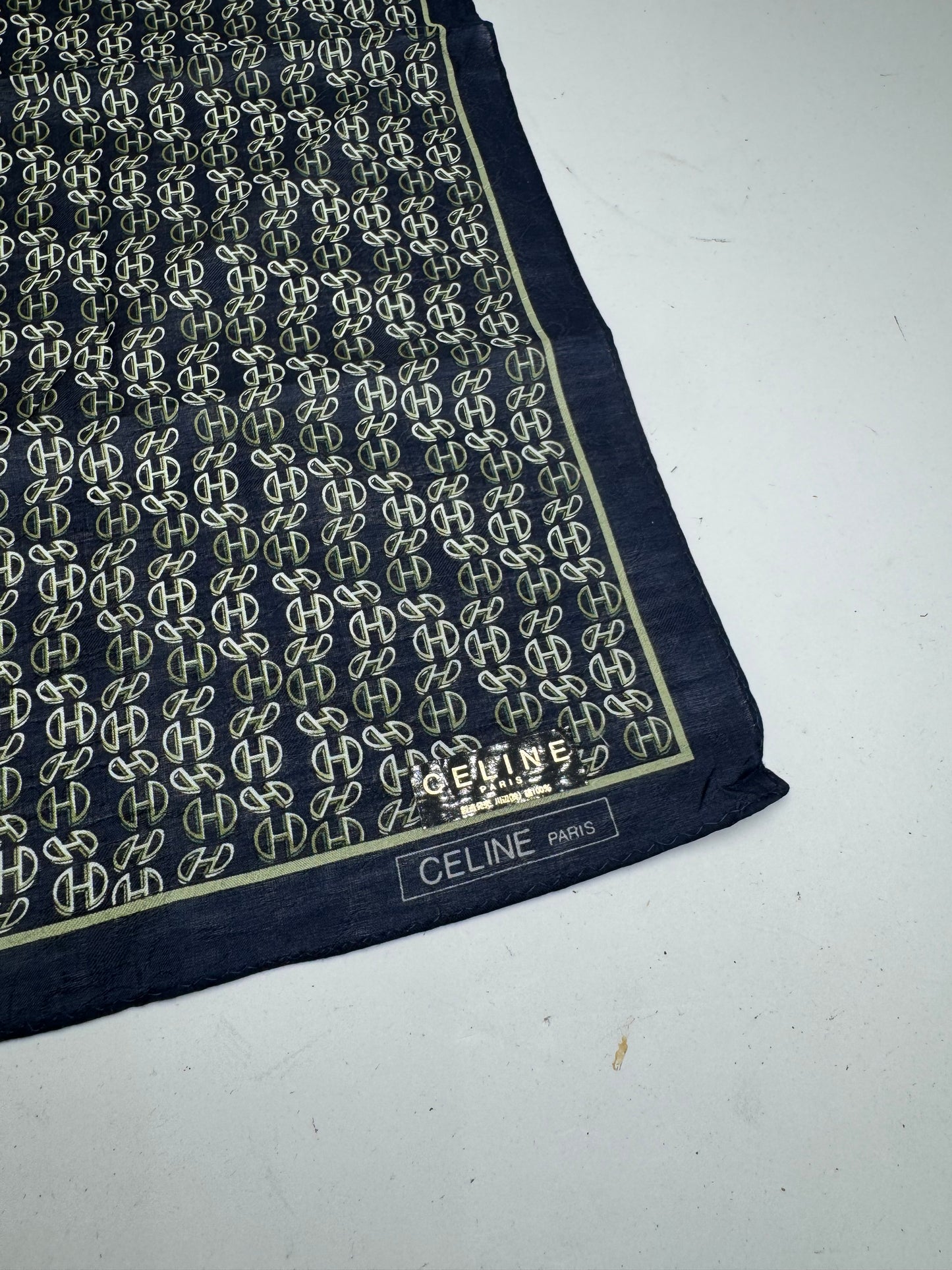 Vintage Celine Paris Chain monogram scarf