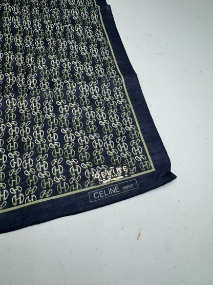 Vintage Celine Paris Chain monogram scarf