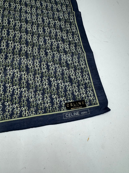 Vintage Celine Paris Chain monogram scarf