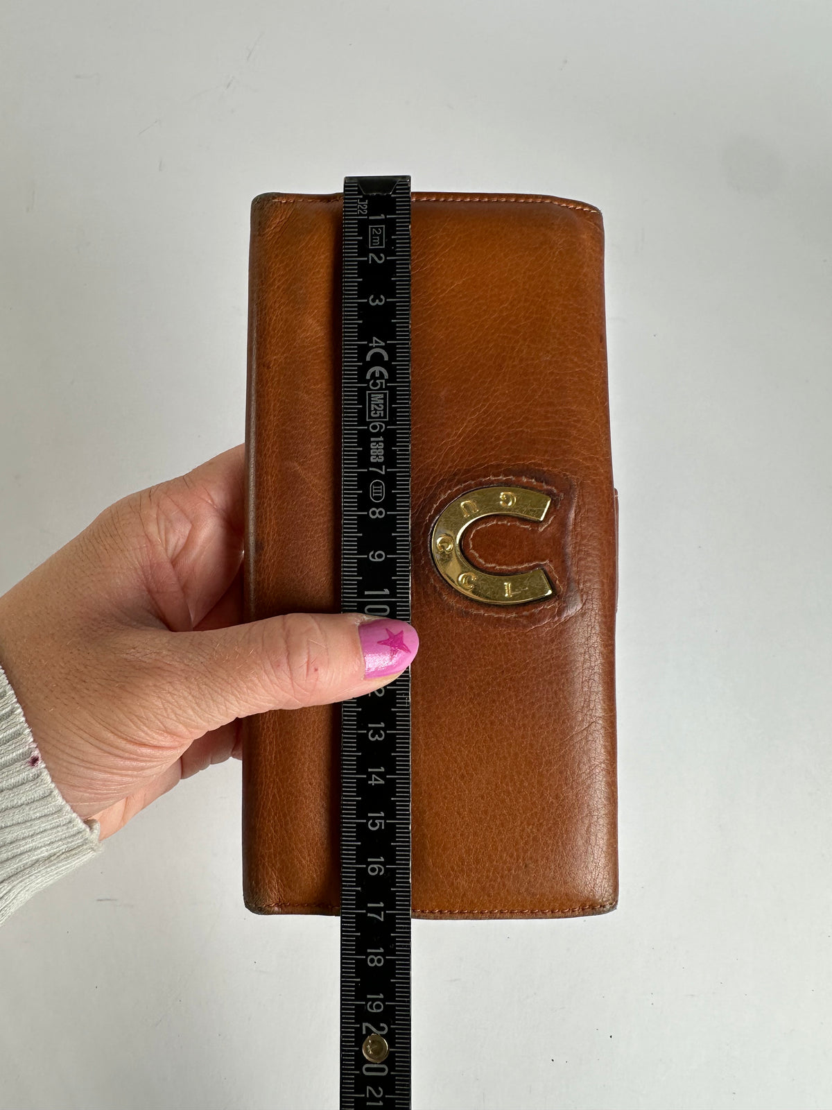 Vintage Gucci Grain Leather Bifold Wallet Late 1990s Brown