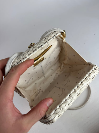 Vintage Courreges Paris Crossbody Bag White