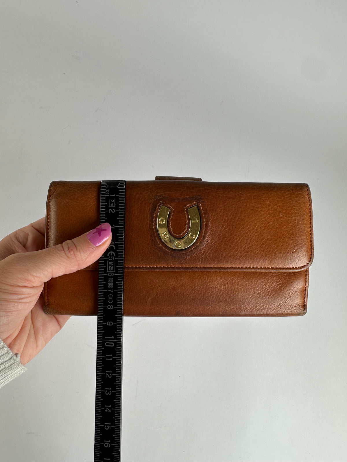 Vintage Gucci Grain Leather Bifold Wallet Late 1990s Brown