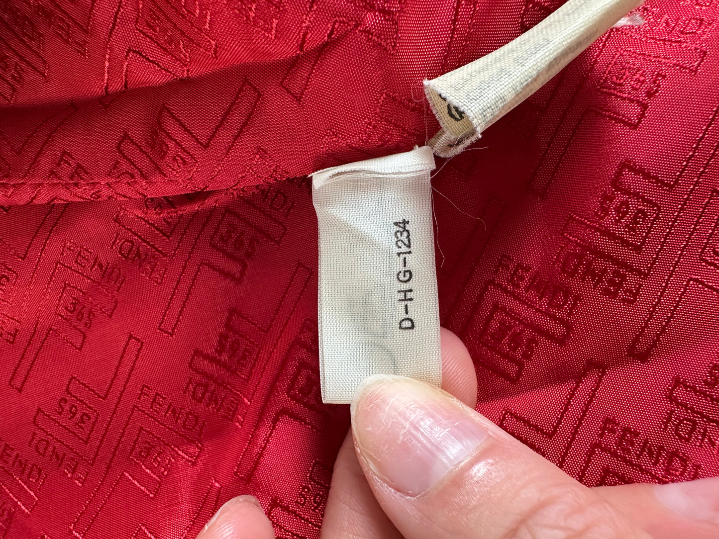 Vintage Fendi Wool Blend Coat Red L