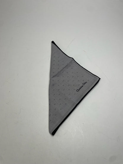 Vintage Celine Paris Monogram Scarf Grey Black