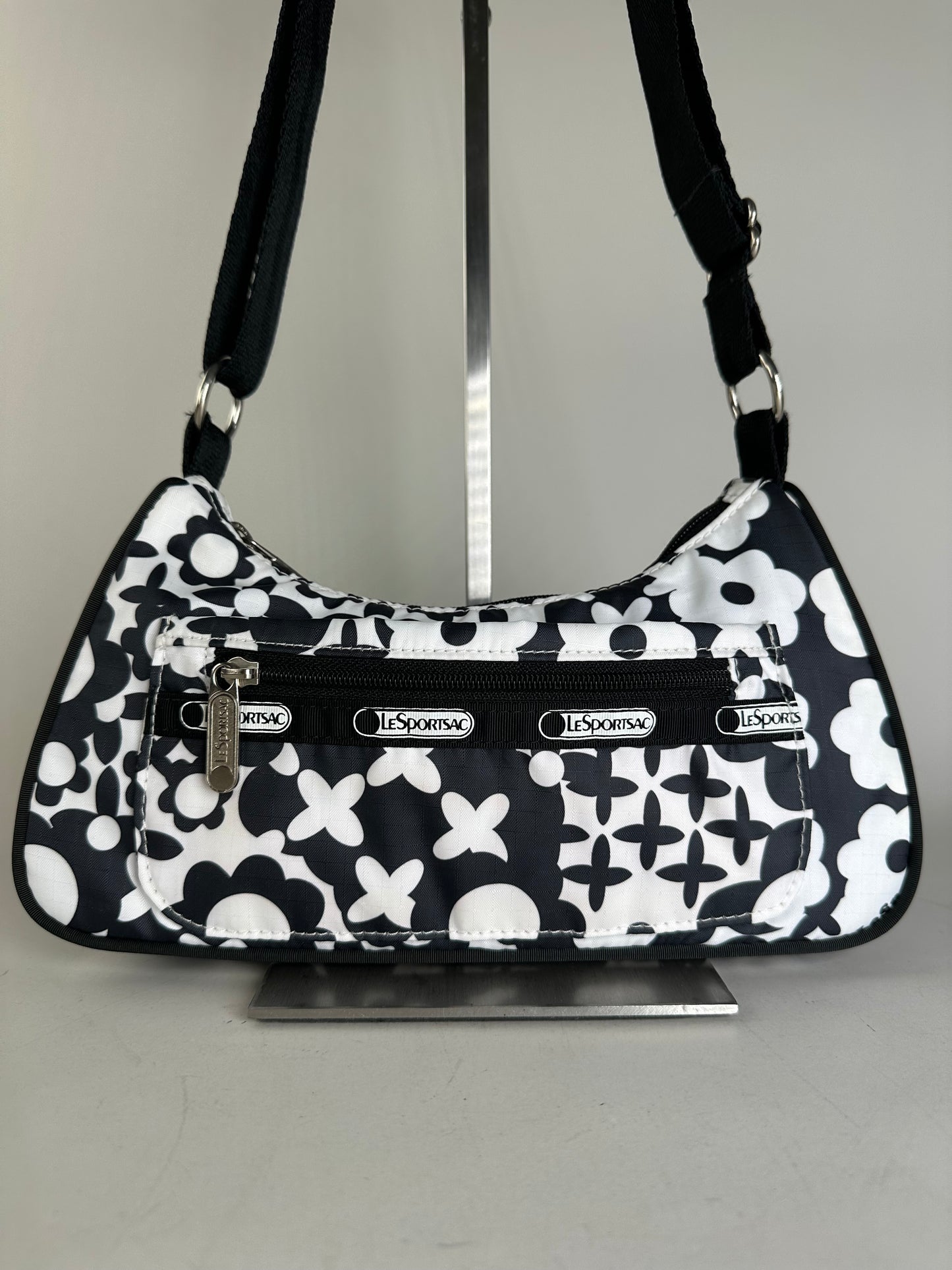 Vintage Stella Mc Cartney x Le Sport SAC Nylon Shoulder Bag Black White