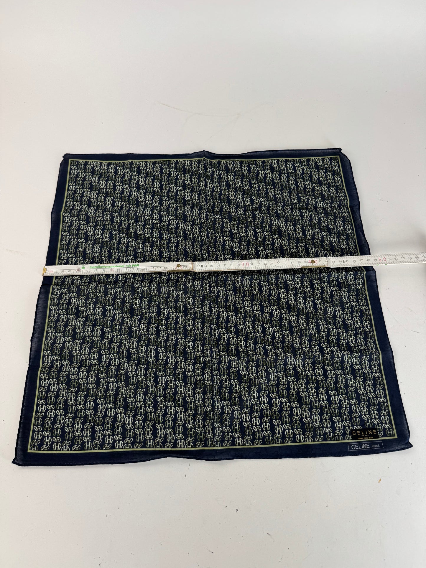 Vintage Celine Paris Chain monogram scarf