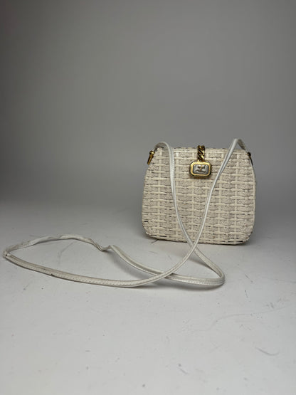 Vintage Courreges Paris Crossbody Bag White
