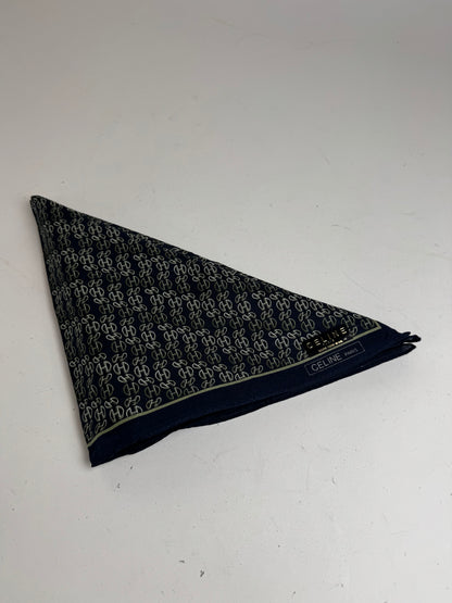 Vintage Celine Paris Chain monogram scarf