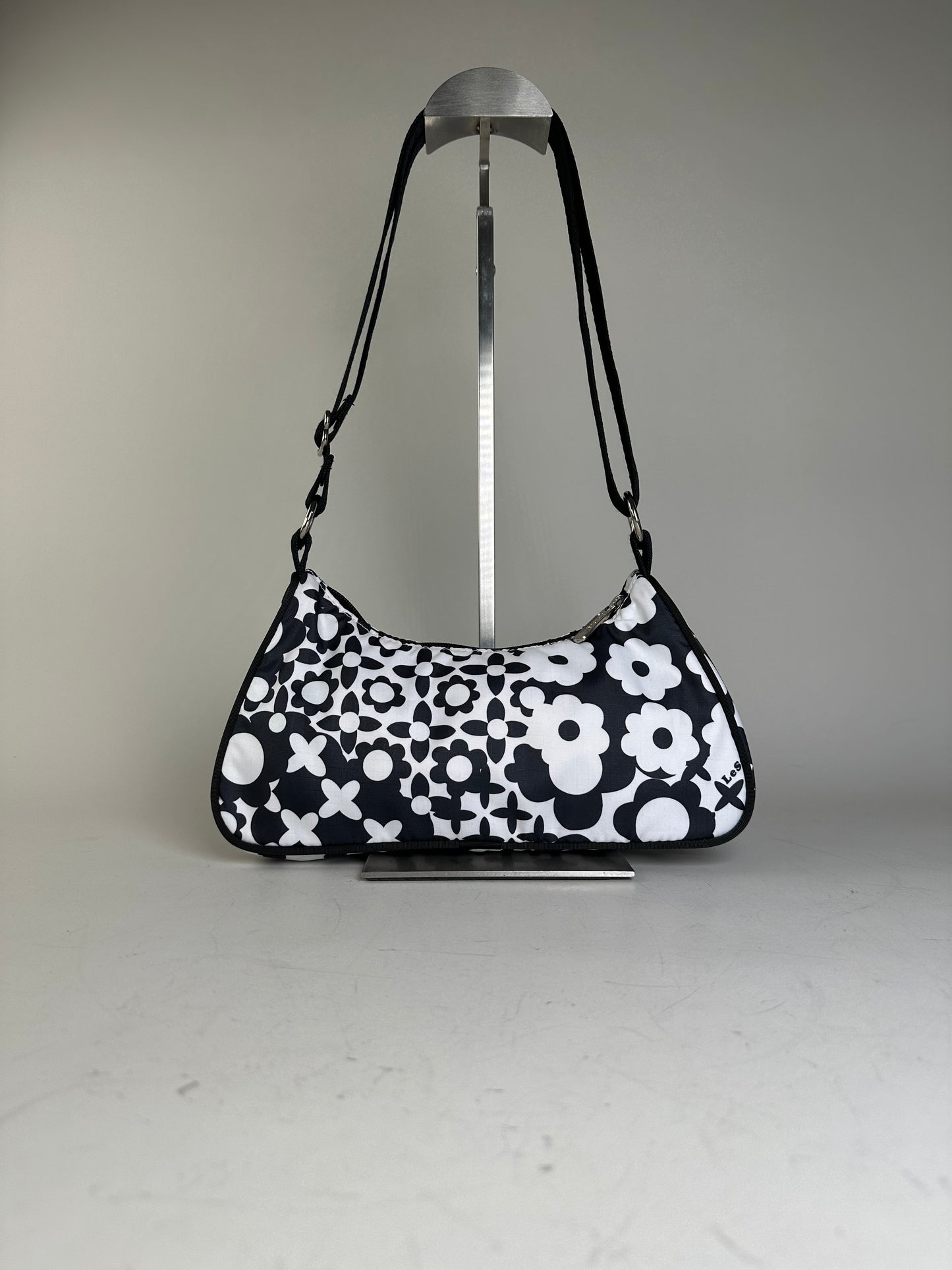 Vintage Stella Mc Cartney x Le Sport SAC Nylon Shoulder Bag Black White