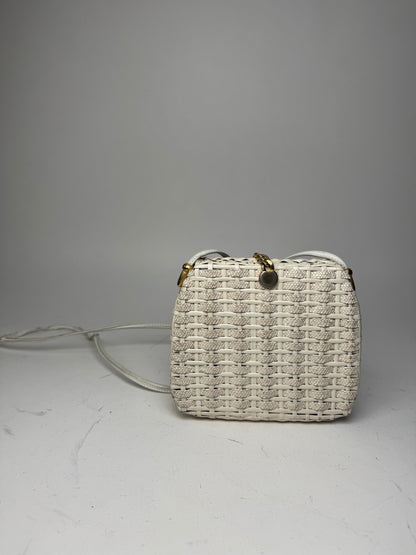 Vintage Courreges Paris Crossbody Bag White