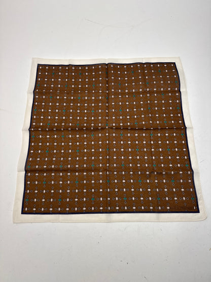 Vintage Gucci Horsebit monogram Scarf Brown white