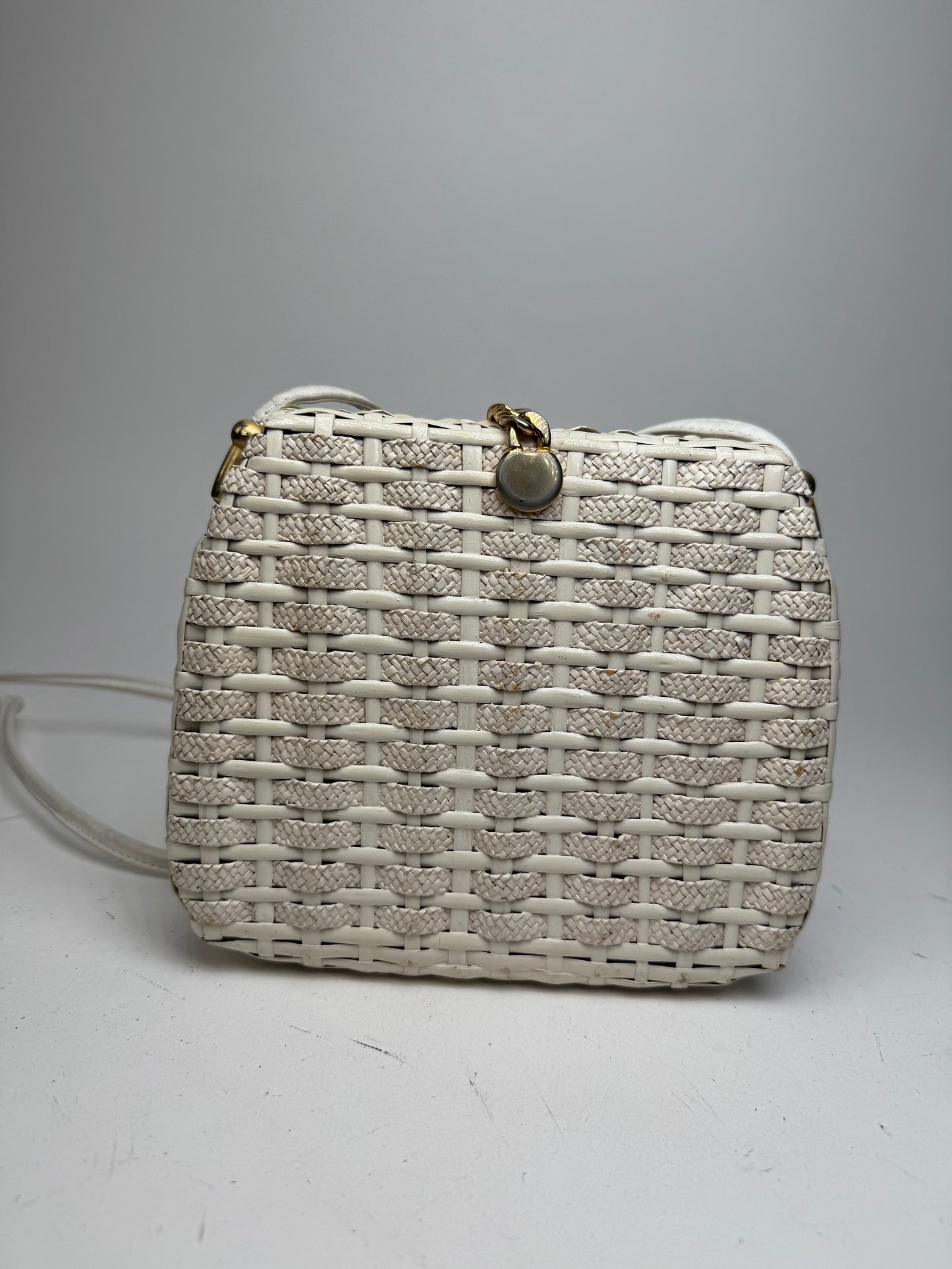 Vintage Courreges Paris Crossbody Bag White