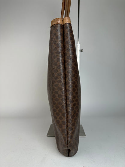 Vintage Celine Paris Triomphe Monogram Big Bag Brown