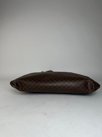 Vintage Celine Paris Triomphe Monogram Big Bag Brown