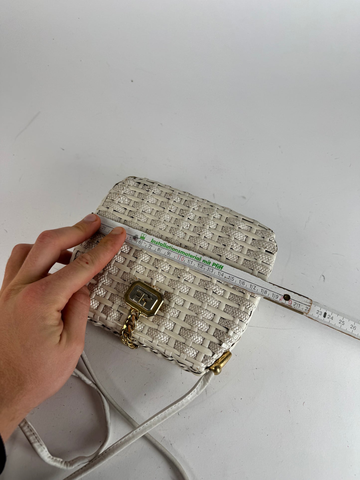 Vintage Courreges Paris Crossbody Bag White