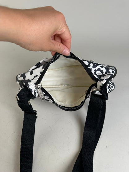 Vintage Stella Mc Cartney x Le Sport SAC Nylon Shoulder Bag Black White