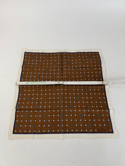 Vintage Gucci Horsebit monogram Scarf Brown white