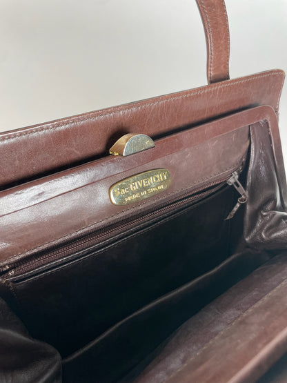 Vintage Givenchy Leather Handbag Brown