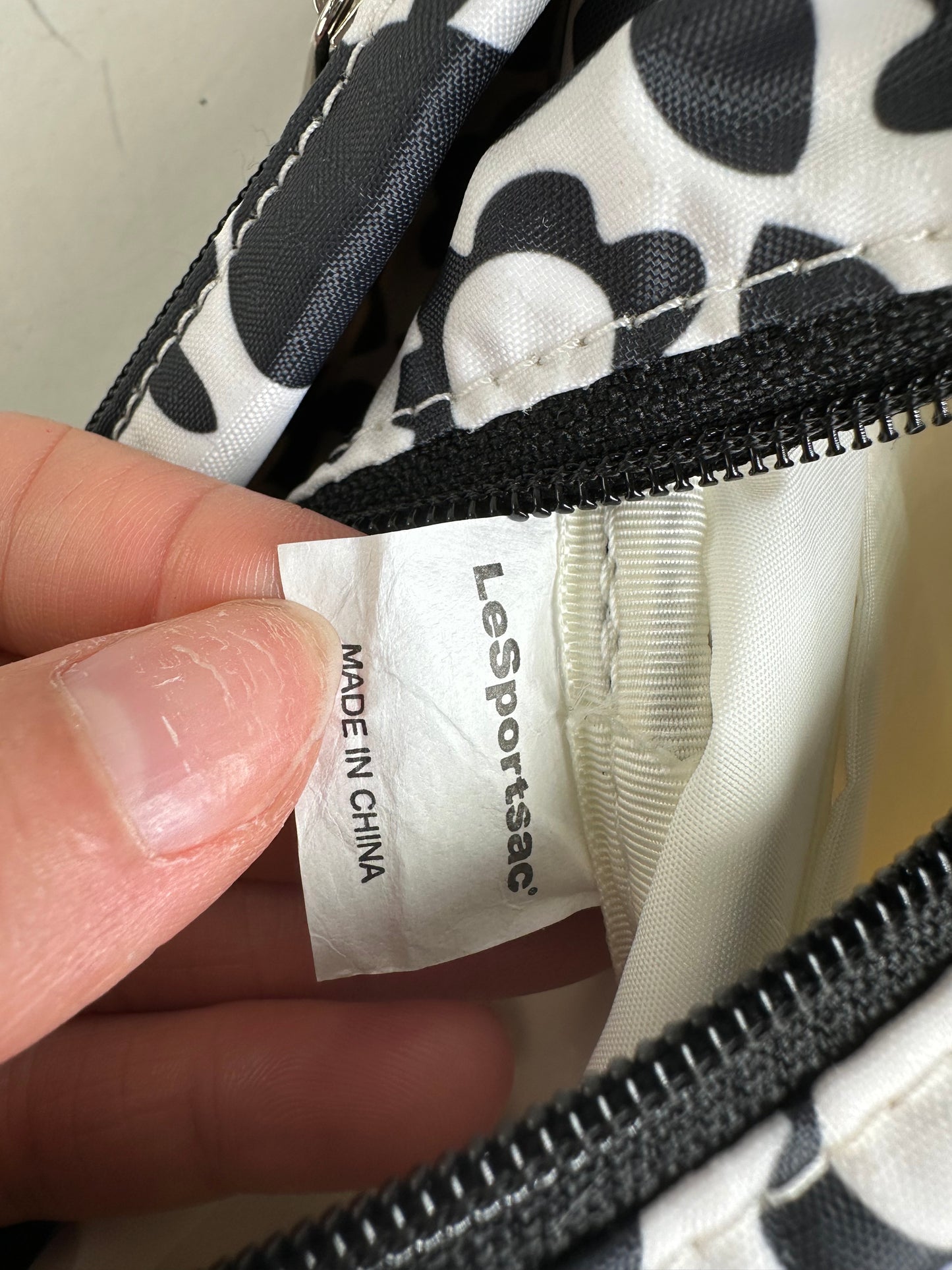 Vintage Stella Mc Cartney x Le Sport SAC Nylon Shoulder Bag Black White