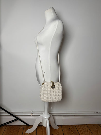 Vintage Courreges Paris Crossbody Bag White