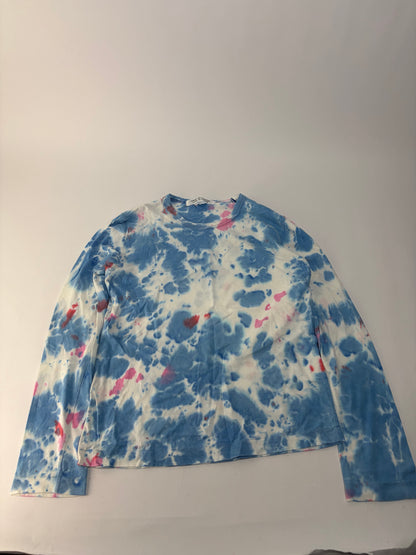 Vintage Comme des Garçons Long Sleeve T-Shirt Light Blue Pink S