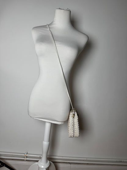 Vintage Courreges Paris Crossbody Bag White