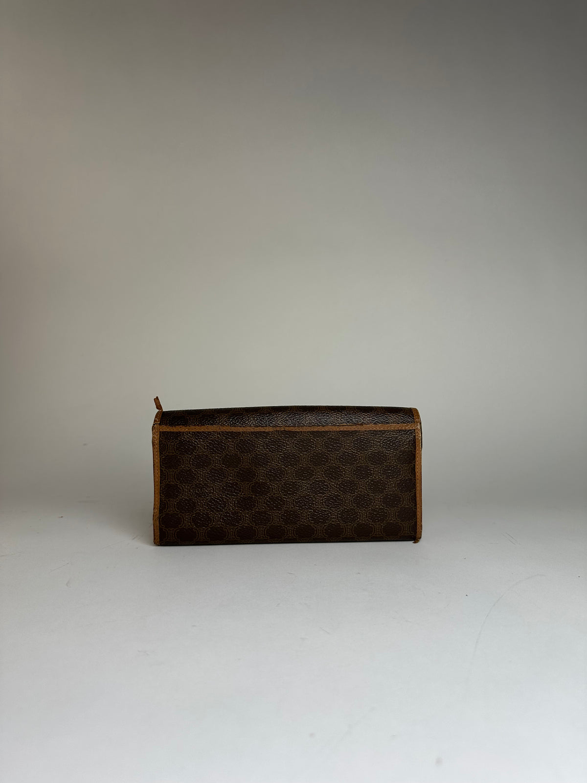 Vintage Celine Macadam Canvas Bifold Wallet Late 1980s Brown