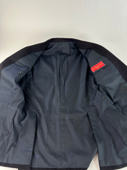 Vintage Balenciaga Wool Blazer Y2K Black Silver