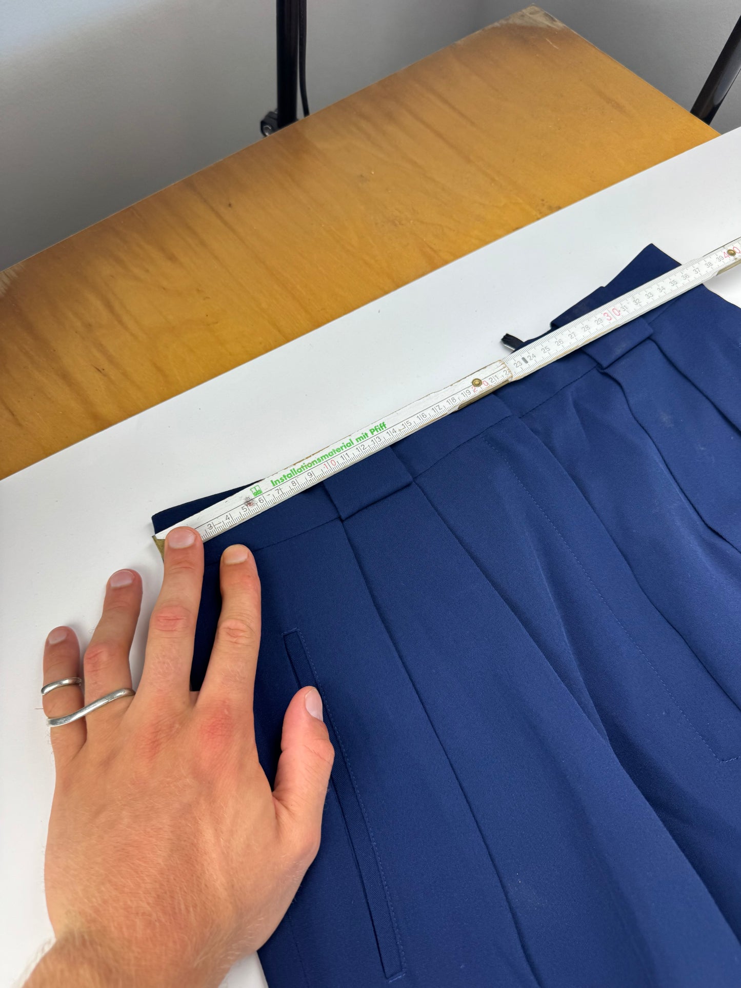 Vintage Dior Wool Pants Navy M