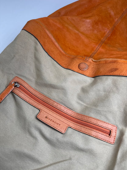 Sac vintage en cuir Givenchy à 2 voies Orange