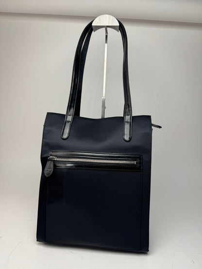 Vintage Courreges Leather Polyester Handbag black