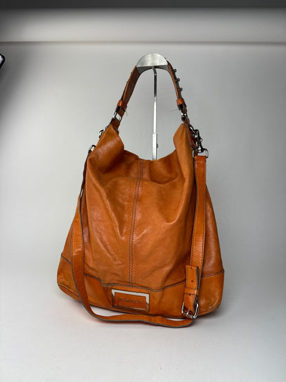 Sac vintage en cuir Givenchy à 2 voies Orange