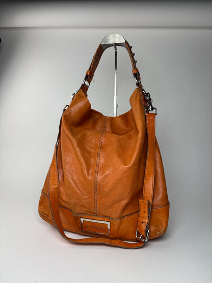 Sac vintage en cuir Givenchy à 2 voies Orange